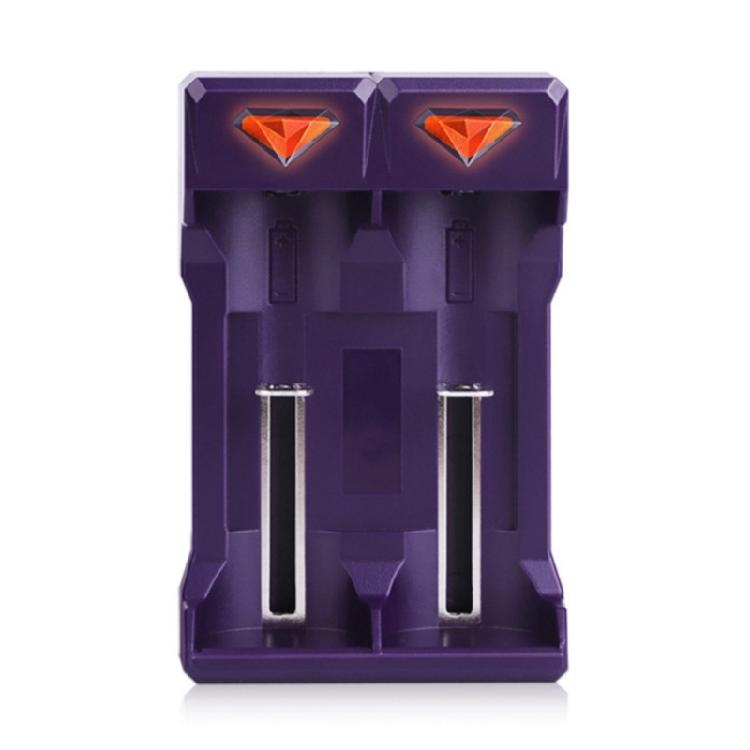 Компактное USB зарядное устройство для аккумуляторов 2A/3A с двумя слотами и светодиодным индикатором состояния в реальном времени 1 blue Happy Electronic King