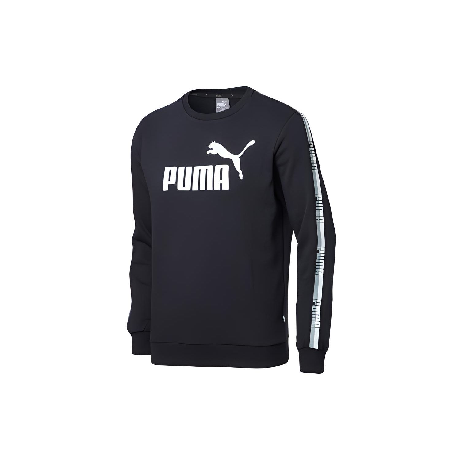 PUMA Logo Print Пуловер Толстовка Мужские Топы Черный 853354-01 XL black