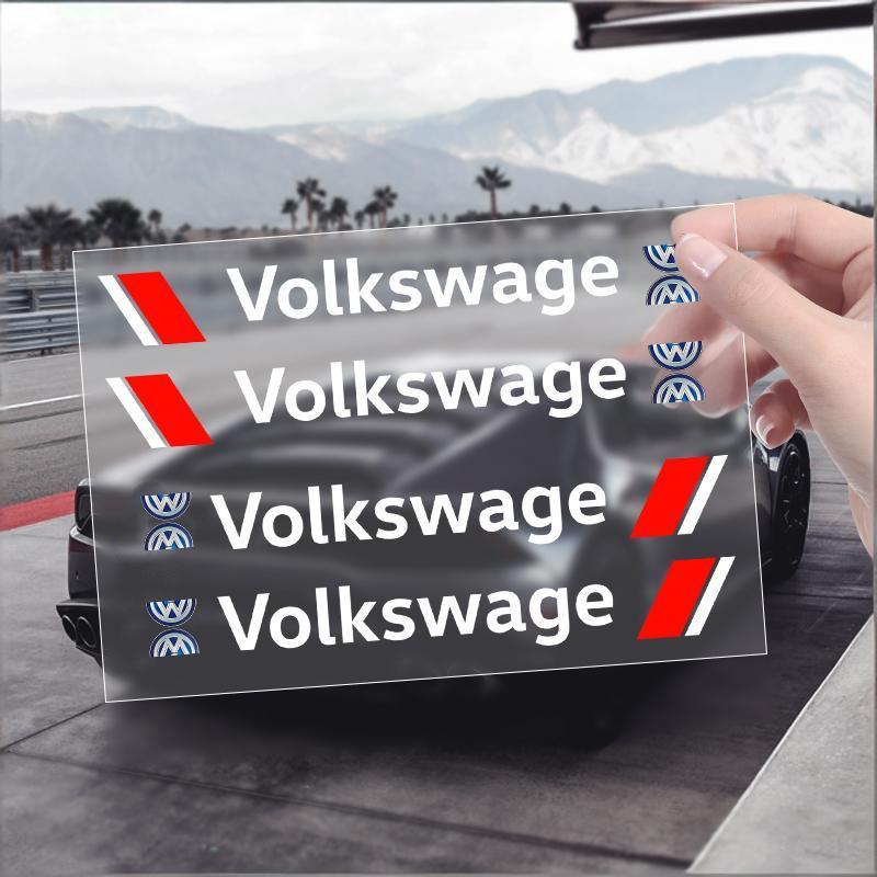 VW GTI GOLF 4 шт. Автомобильные наклейки на двери от царапин, Защитные наклейки на ручки дверей, Наклейки на стеклоочистители для Volkswagen VW Golf 4 7 MK3 4 7 Touran gray Volvo