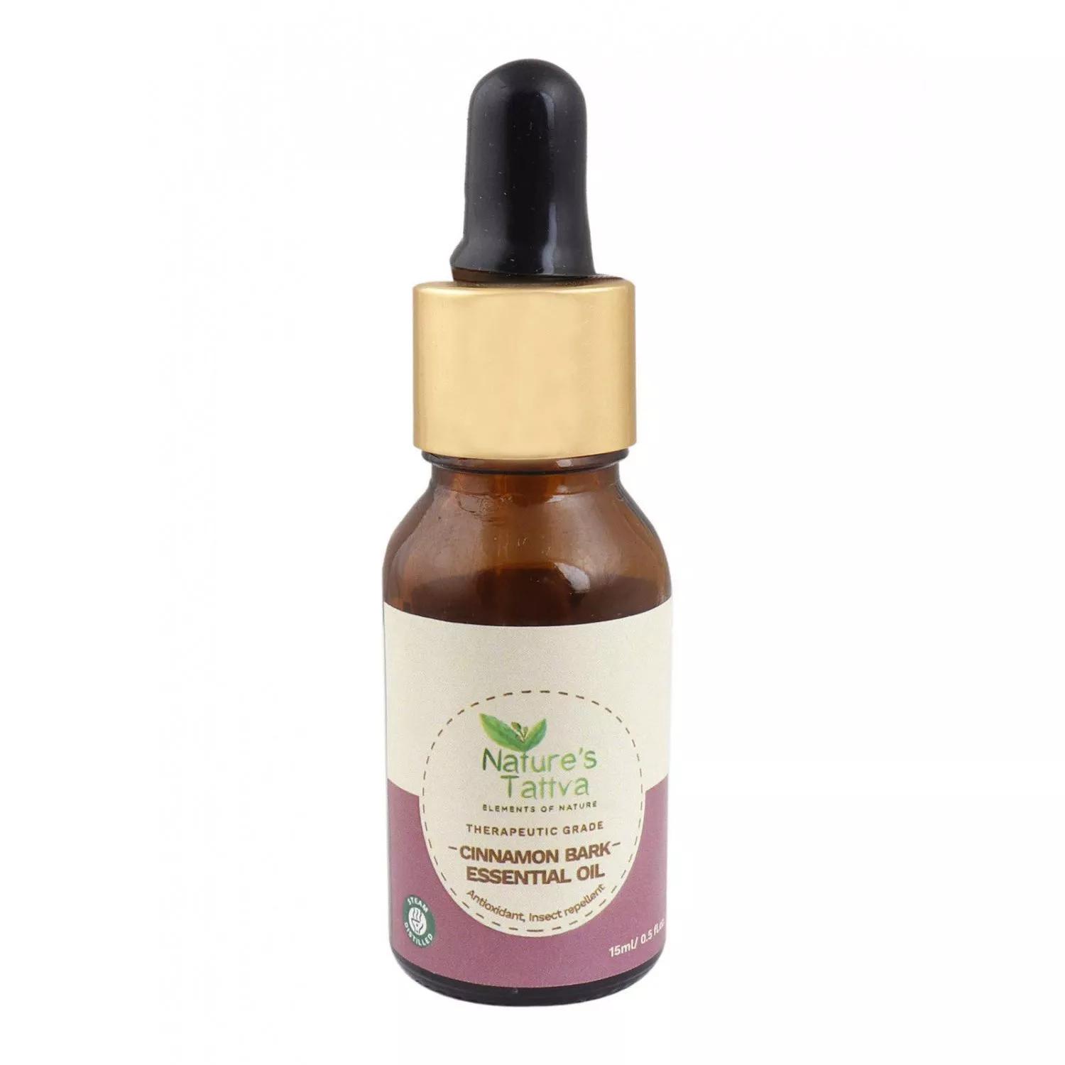 Эфирное масло коры Корицы (15 мл), Cinnamon Bark Essential Oil,  Nature s Tattva 17.5 beige