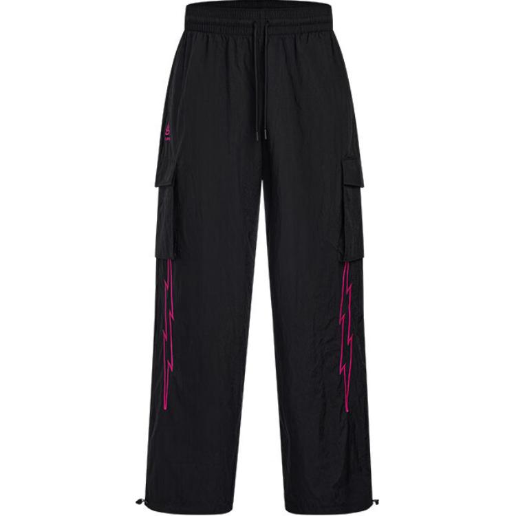 Under Armour Curry China Tour Comfortable Durable Loose Versatile Woven Leg-Enhancing Knitted Sports Pants Men pants Black 6000782-001 XL black