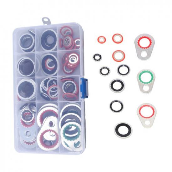 95 Pack 12 Sizes Premium A/C Conditioning System Compressor Gasket Seal Set gray 91460000MAC0ERN052