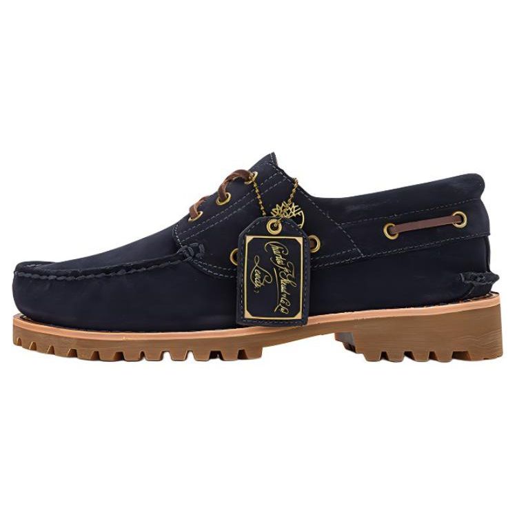 Timberland универсальные модные удобные нескользящие прочные легкие повседневные туфли мужские повседневные туфли темно-синего цвета A683W 41 black