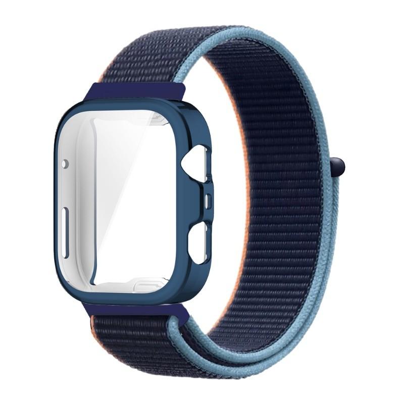 Нейлоновый ремешок-петля для Huawei Watch Fit 4 Fit4 Pro Fit 3 Sport браслет с чехлом-накладкой из ТПУ For Huawei Fit4 Pro black lucky001
