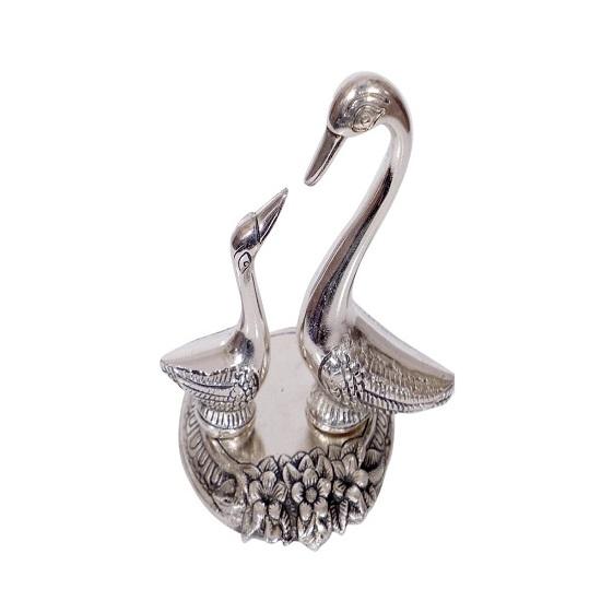 King Handicrafts Домашнее украшение Пара экспоната «Целующаяся утка» gray Karniproduction