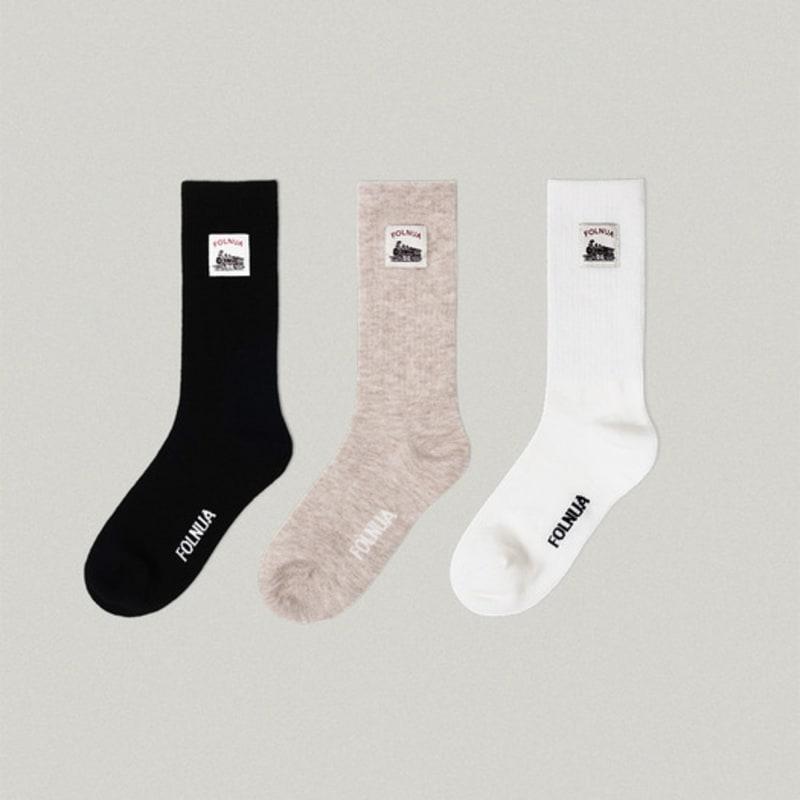 ШЕРСТЯНЫЕ НОСКИ FOLNUA DUR [3 ЦВЕТА] black white Mayfashion