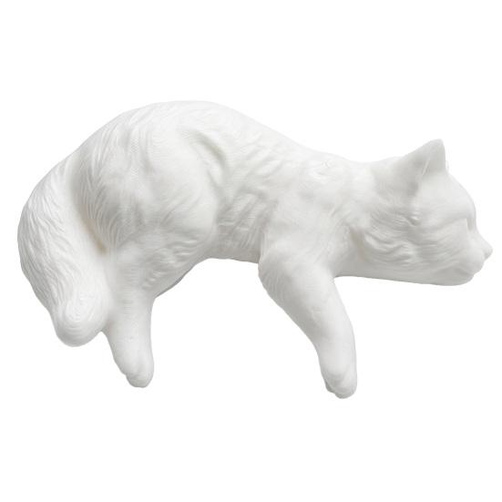 Милая фигурка кошки DYS, Декор для монитора компьютера, 3D-печатный топпер для экрана телевизора, Маленький котенок, Украшение на приборную панель автомобиля, Для зеркала заднего вида, Настольный офисный белый DYS Home Decor