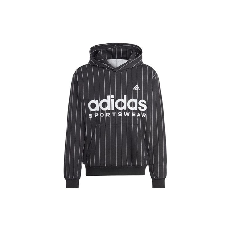 Мужская толстовка Adidas с принтом логотипа и полосками Черный IB8381 S gray
