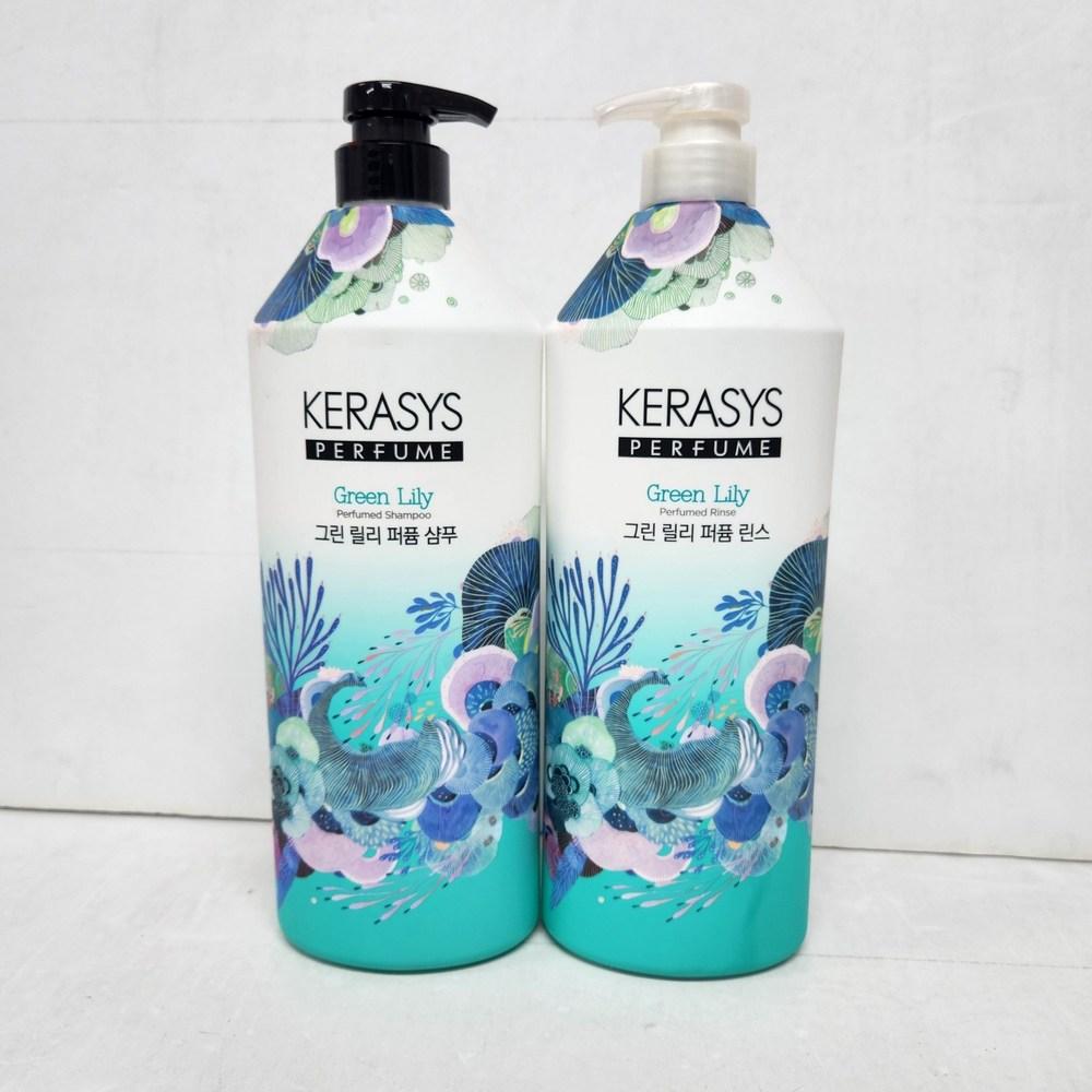Kerasys Perfume Shampoo Green Lily 1000 мл, большой объем, 2 шт, 1000 мл gray BeautyGlam