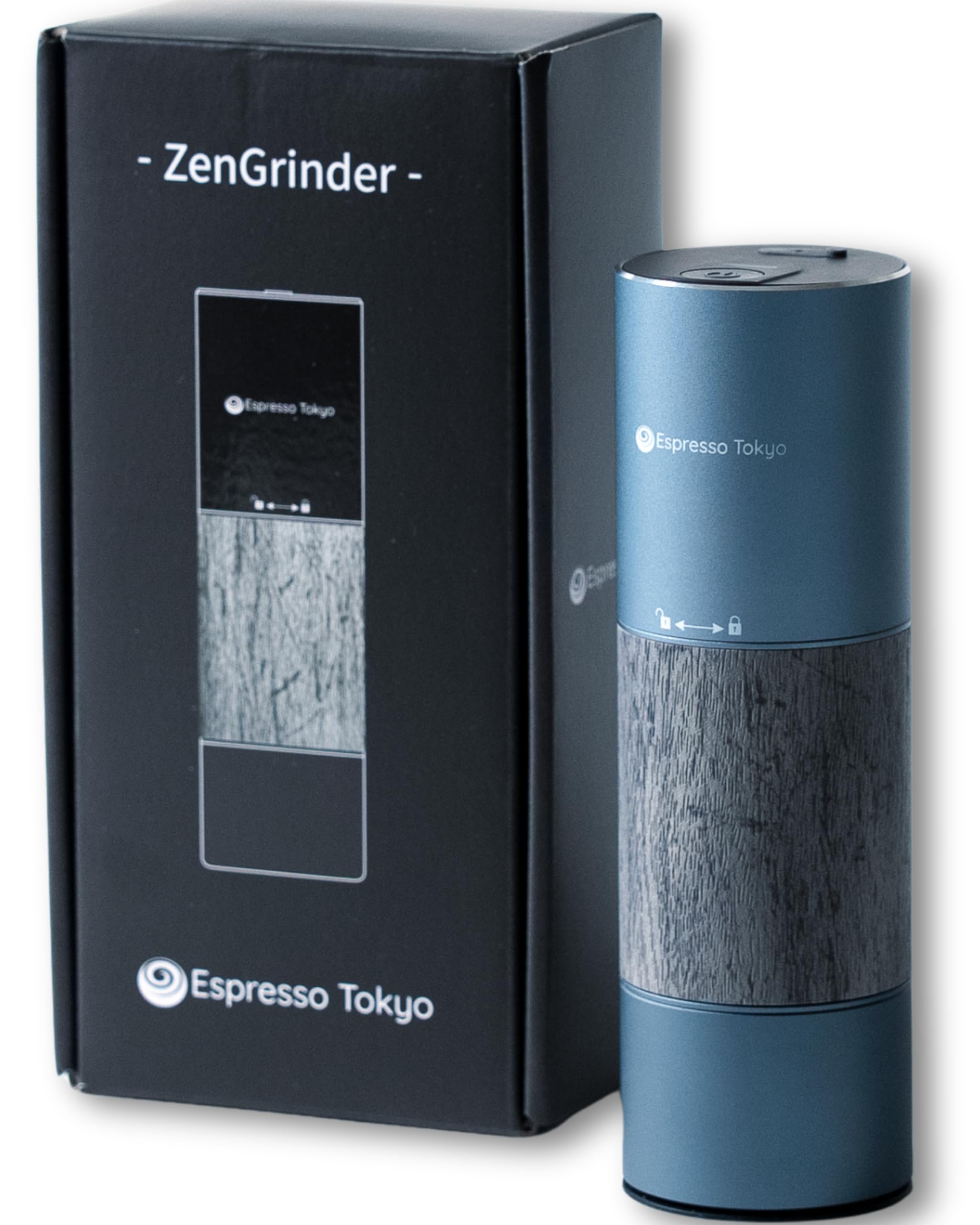 Эспрессо Tokyo ZenGrinder Электрическая кофемолка с 105 степенями помола, перезаряжаемая через USB, беспроводная, серый PITAKITE