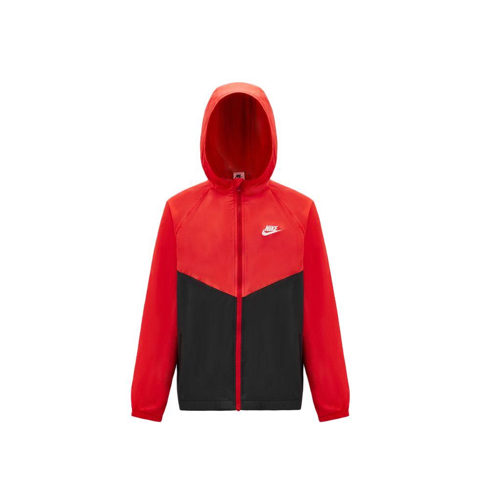 Детская куртка с капюшоном Nike Color Block на молнии Детские куртки IF2821-657 S red