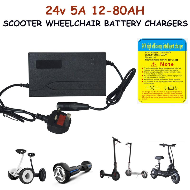 24v 5 Amp 5A Car Battery Charger Heavy Duty Universal Battery Charger UK black Iconicgfafa