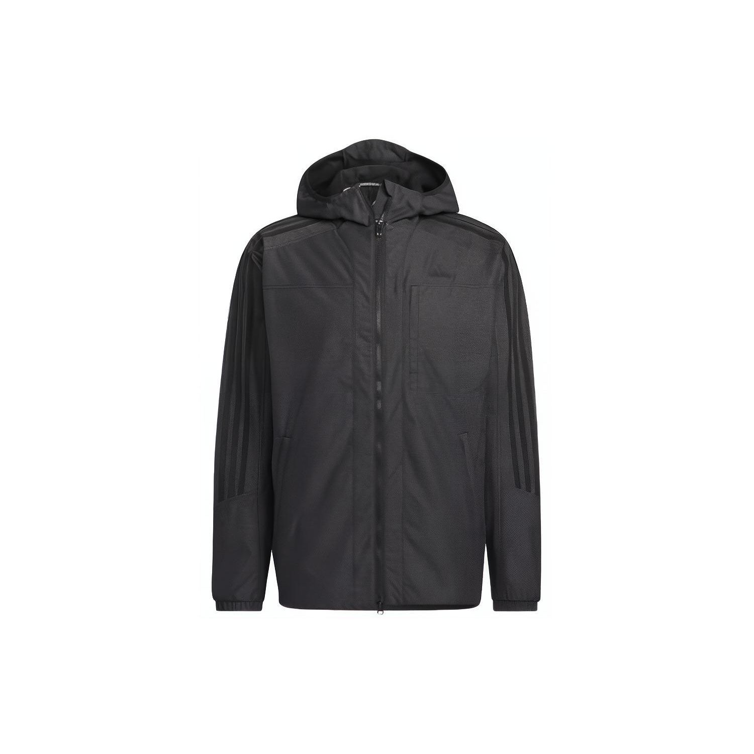 Adidas Classic трехполосная толстовка с капюшоном на молнии, мужская верхняя одежда, черный HM2722 S black