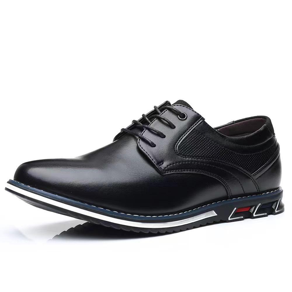 Мокасины JD3113 Widen Loafers, подходящие по цвету - мужская повседневная обувь, размер 38-53 44 чёрный Top Men Wardrobe
