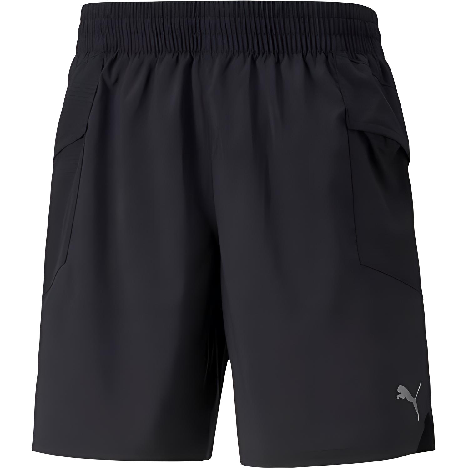 Puma Fashion Simple Versatile Three-Quarter Pants Casual Shorts Men shorts Black 521491-01 XS black