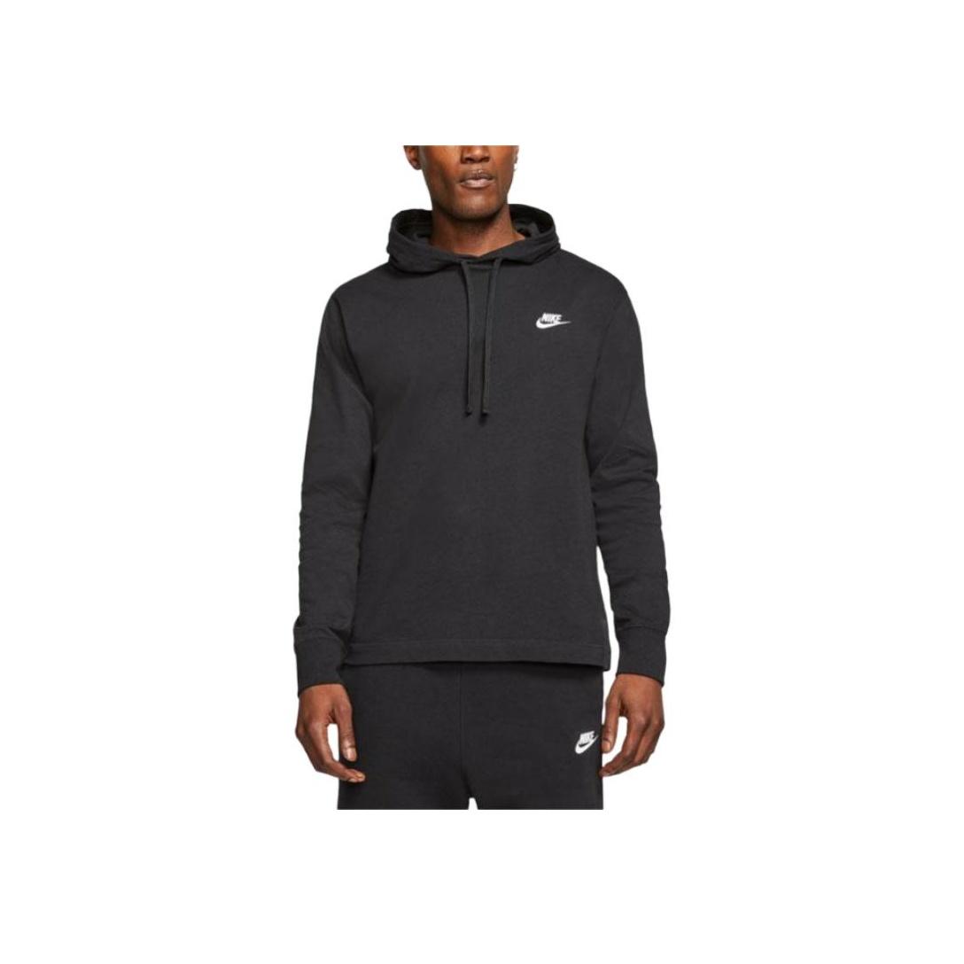 Мужская толстовка с капюшоном и длинным рукавом Nike с логотипом, пуловер, свитшот, черная, BV2750-010 L black