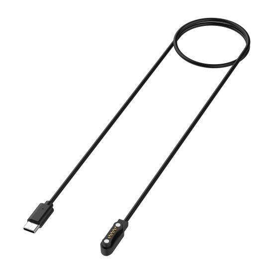 Магнитный зарядный кабель USB-C для голосового рекордера PLAUD Note AI Легкодоступный шнур для зарядки Замена Аксессуары для голосового рекордера чёрный Jiawei