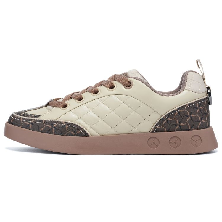Li-Ning 1990 Wind Chime 2 Lightweight High Resilience Low Top Skate Shoes Men Skate Shoes White Brown ALHT007-3 40⅓ beige