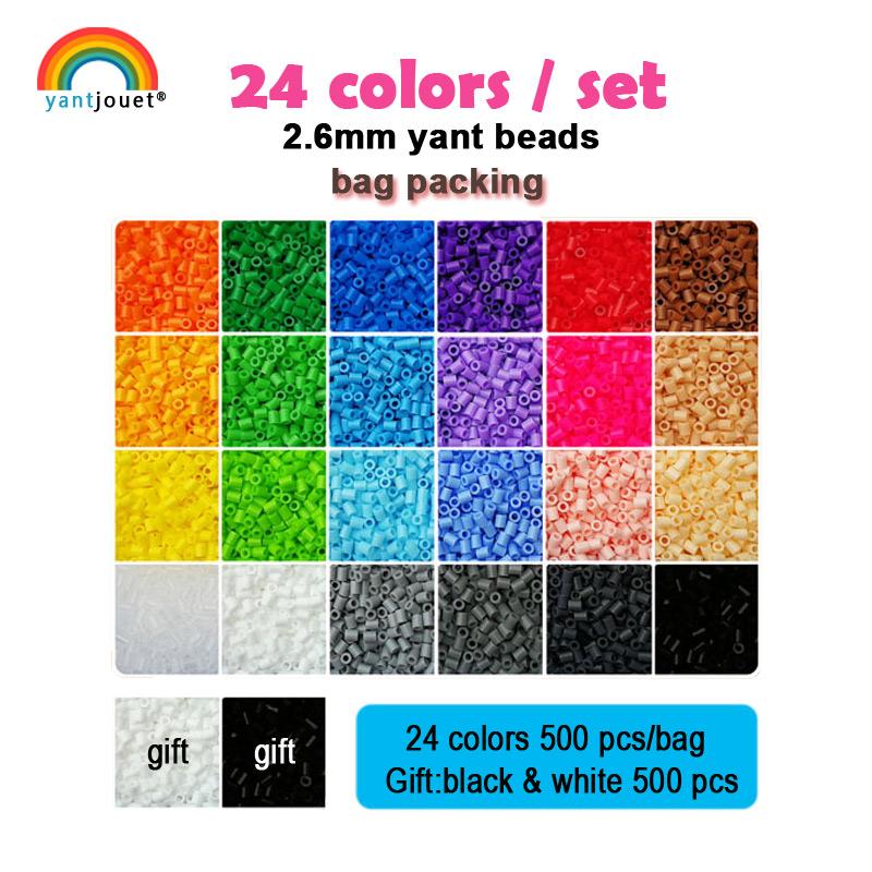 Yantjouet Мини-бусины 2,6 мм Набор 24 48 72 цвета/набор для детей Hama Beads DIY Пазлы Высококачественный Ручная работа Подарок Детская игрушка blue Professional fishing