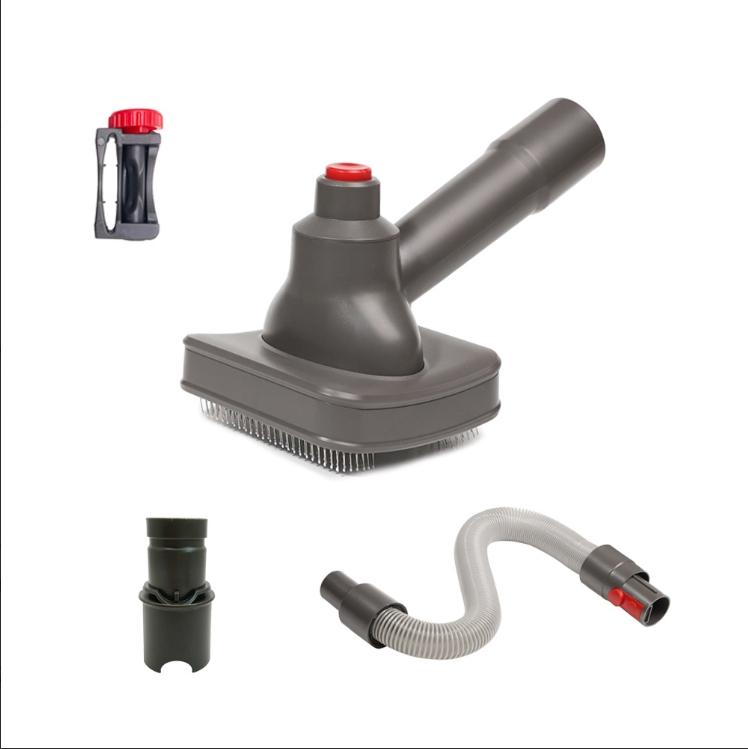 Набор инструментов, совместимый с пылесосами Dyson, насадкой для пылесоса для щеток для домашних животных V6/7/8/10/11/15, пылесосом для стрижки собак с вакуумным усилителем gray Demine
