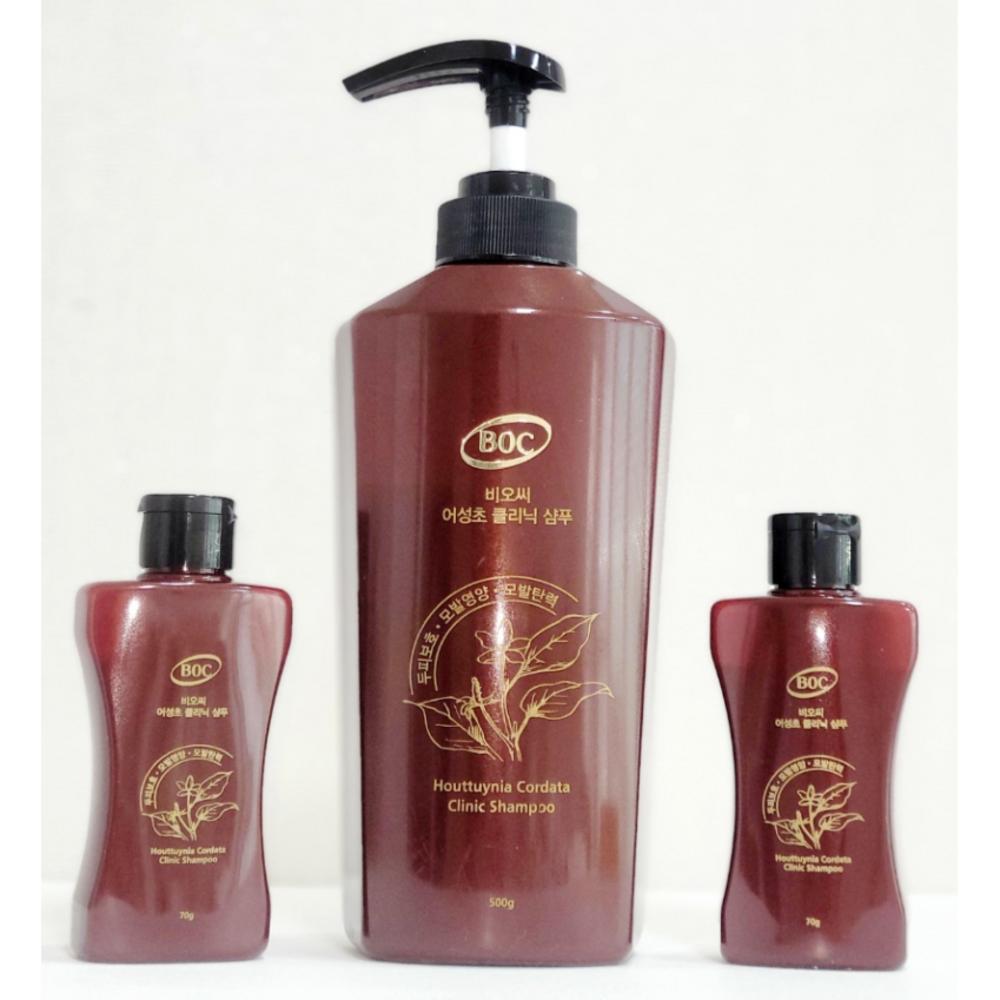 BOC White Ok Houttuynia cordata Clinic Шампунь 500 мл, 1 шт. brown BeautyGlam