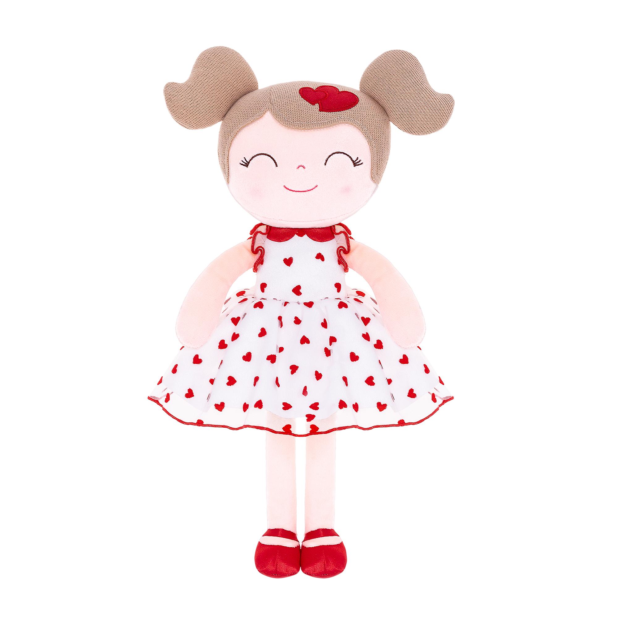 Мягкие куклы Spring Girl Love Flocking Baby Girls Gift Мягкие куклы Идеи рождественских подарков Подарки на день рождения Кукла Красная красный Bai Fen Bai Toys