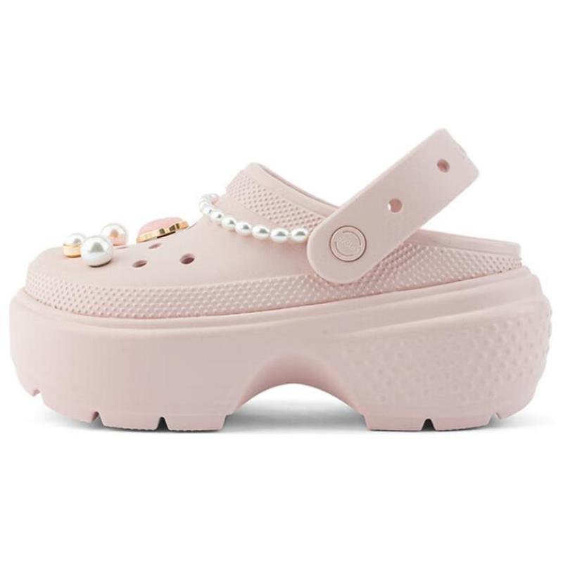 Crocs EVA Модный тренд Универсальные дырочные туфли Женские розовые клоги Женские 39-40 розовый