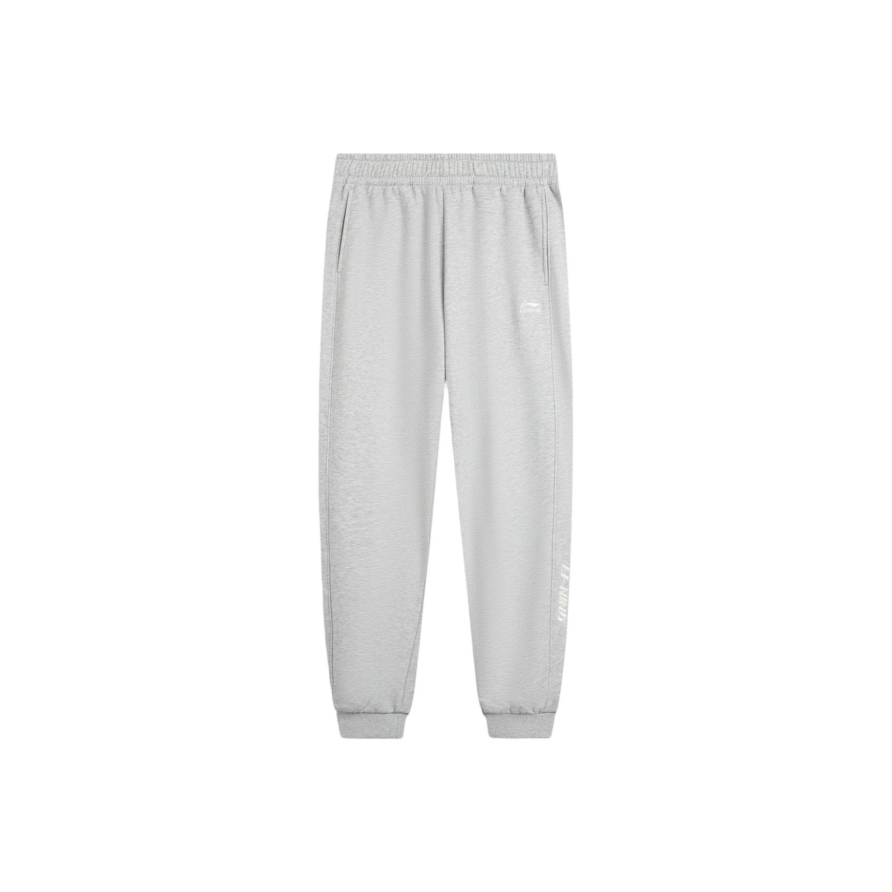 Мужские трикотажные спортивные штаны с вышивкой логотипа серии Li Ning Sports Lifestyle AKLV869-1 M white Li-Ning