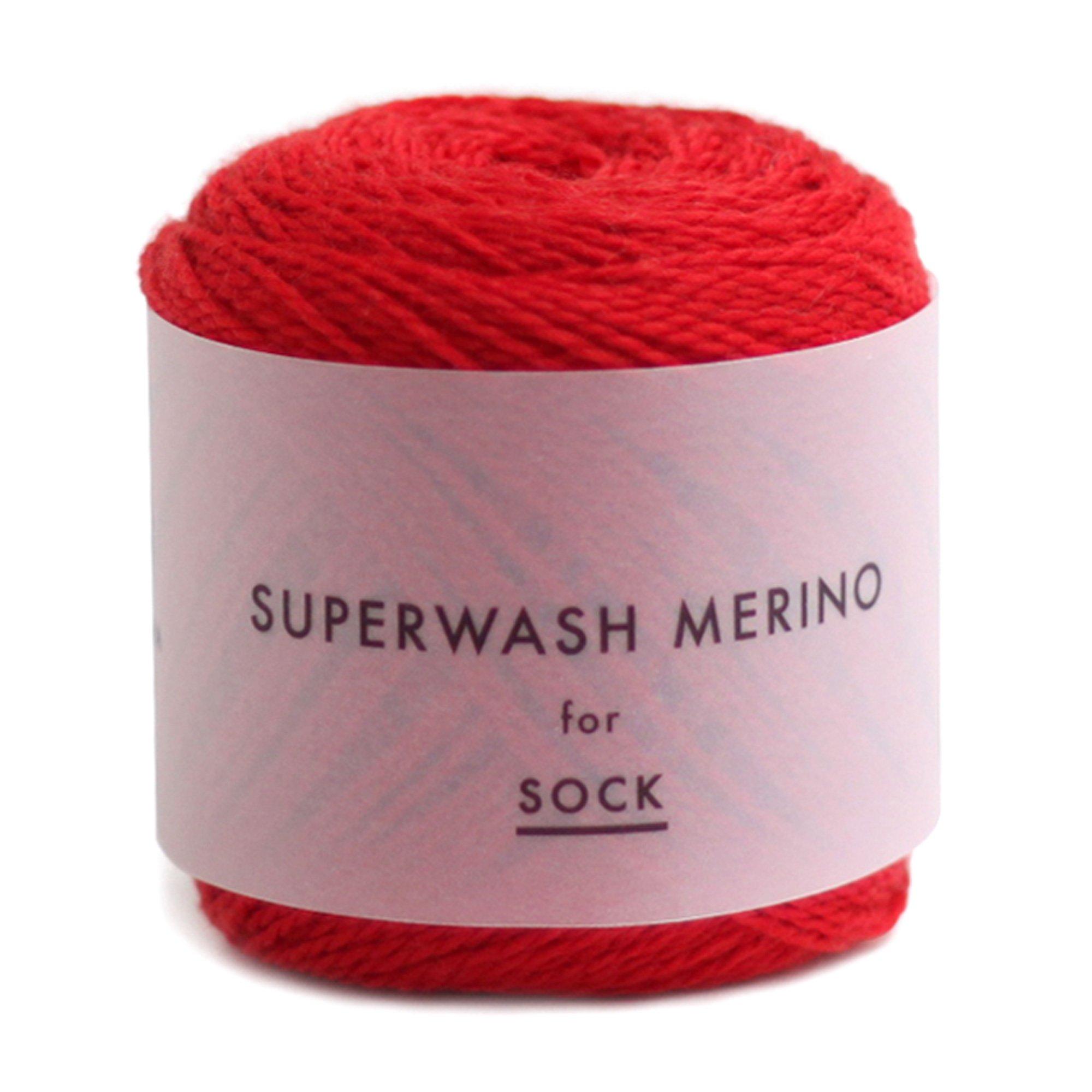 Yokota DARUMA Super Wash Мериносовая смесовая пряжа, Цвет, Col. 6, Красный, 50 г, Прибл.. 145м, 5, 01-6390 red AniWorld