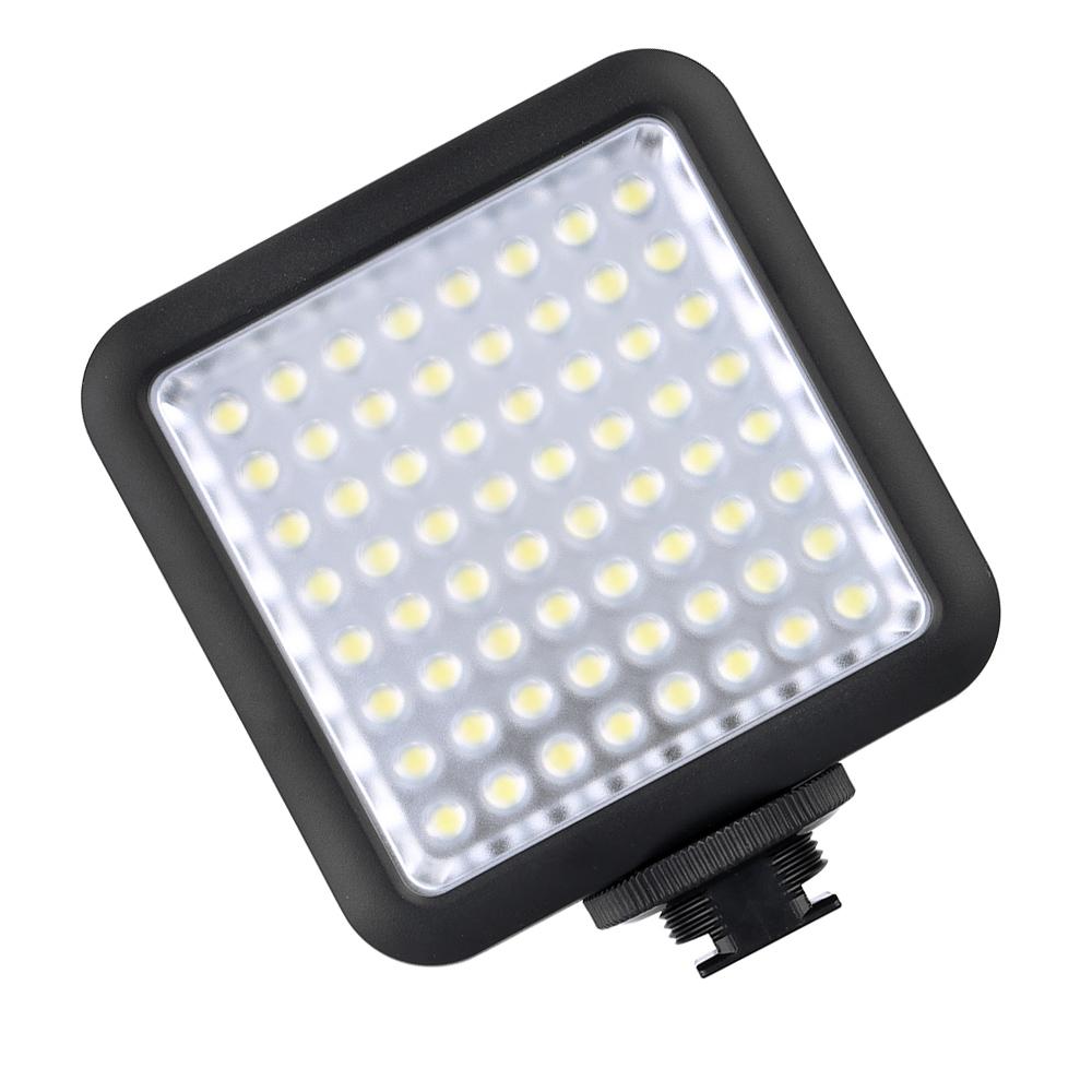 LED64 Video Light 64 светодиодных фонаря для DSLR-камеры, видеокамеры, мини-видеорегистратора в качестве заполняющего света для свадебных новостей white Andoer