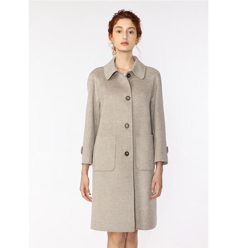 Женское шерстяное пальто G·TENNA SMRA1929 M beige JDST SELECTION