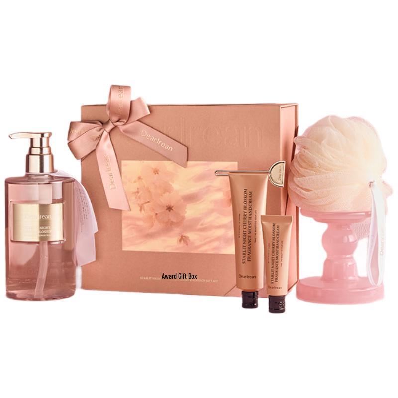 Дорогой подарочный набор гелей для душа с ароматом звездной вишни beige Dear lrean