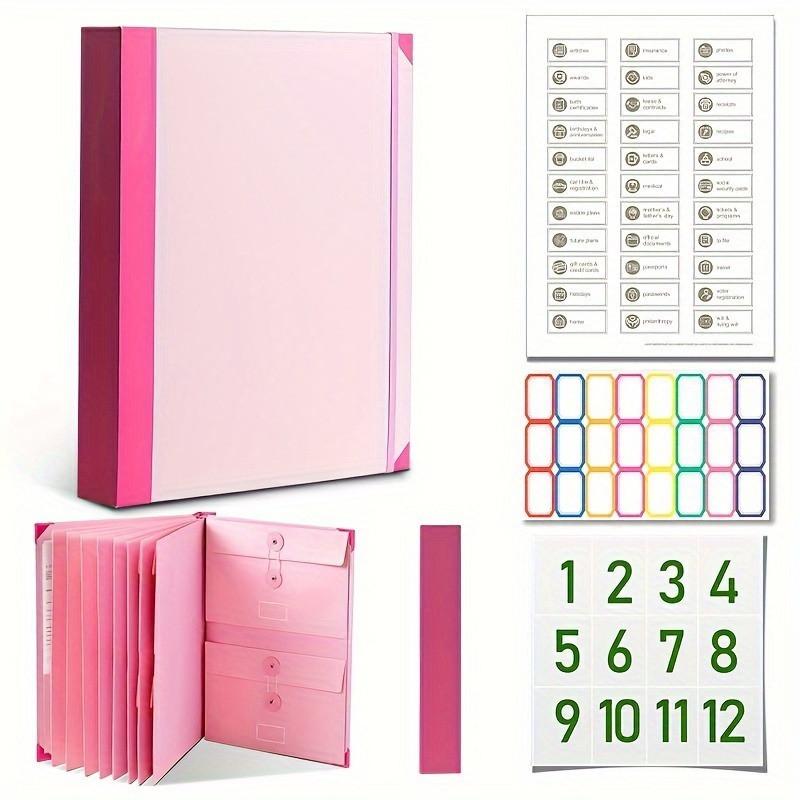 In Case I Go Missing Binder, органайзер для важных документов, Plan Binder розовый skake-thr