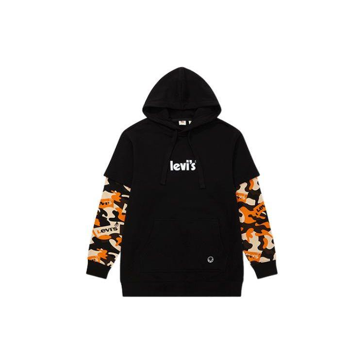 Толстовка с капюшоном Levis FW22 с камуфляжным принтом, мужская, черная A5186-0000 S black Levi s