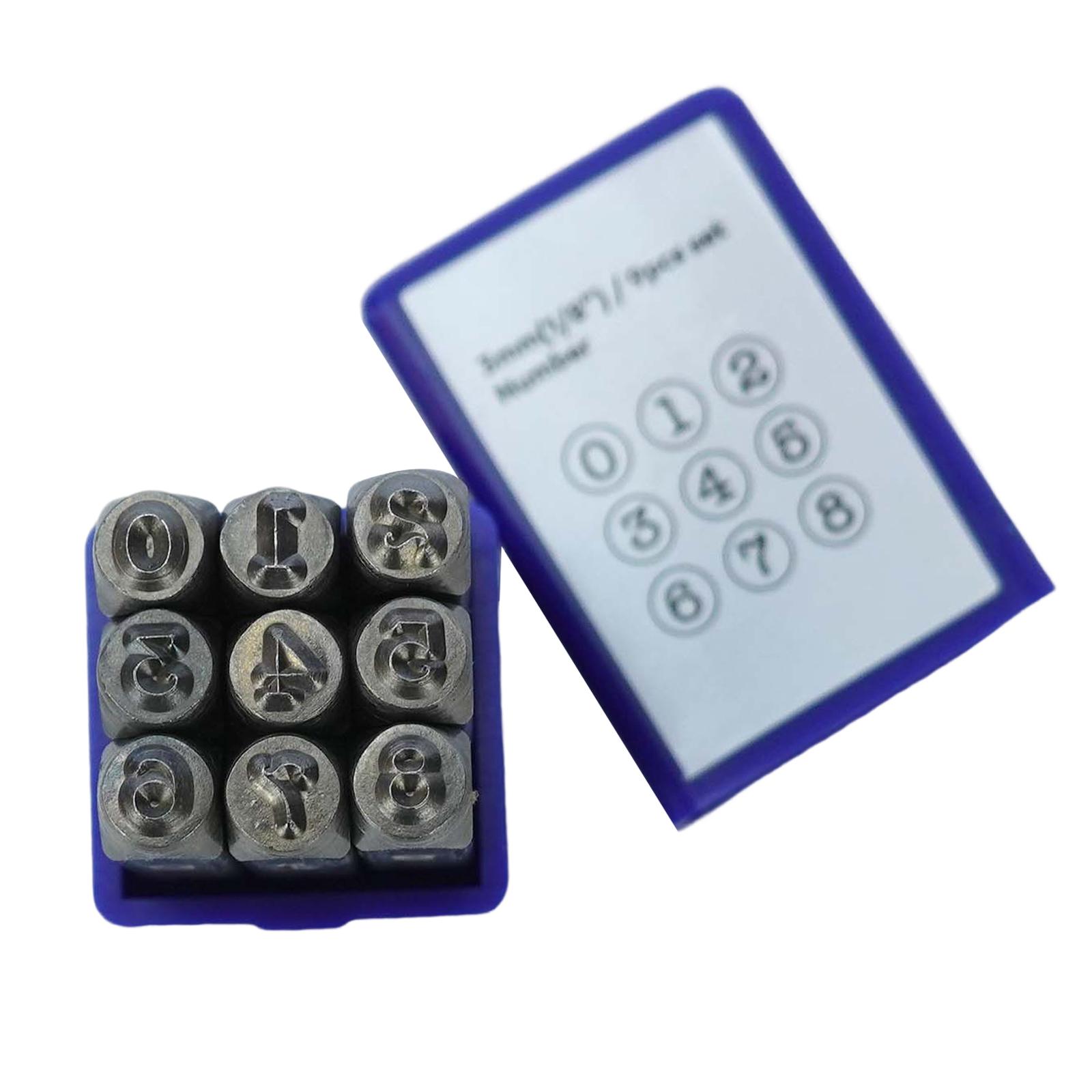 Metal Stamping Tool Set, Punch Set Jewellery Craftsmanship Embossing for Paper Aluminum Leather Stainless Steel Brass gray Nue Living