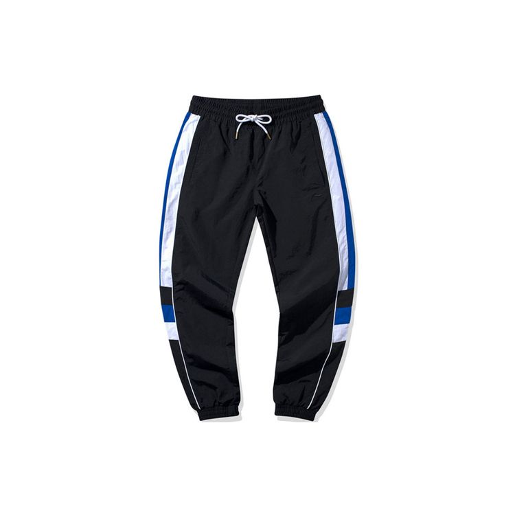 Спортивные брюки Li Ning Color Block с манжетами, унисекс, черные AYKQ045-2 XXXL white Li-Ning