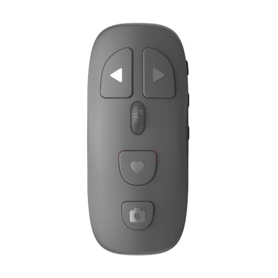 Bluetooth-совместимый Пульт Дистанционного Управления с Колесиком Беспроводной для Телефонов, Планшетов, Затвора Камеры, Чтения Электронных Книг, Коротких Видео, Перелистывания Страниц, Кликер серый Gulujiang
