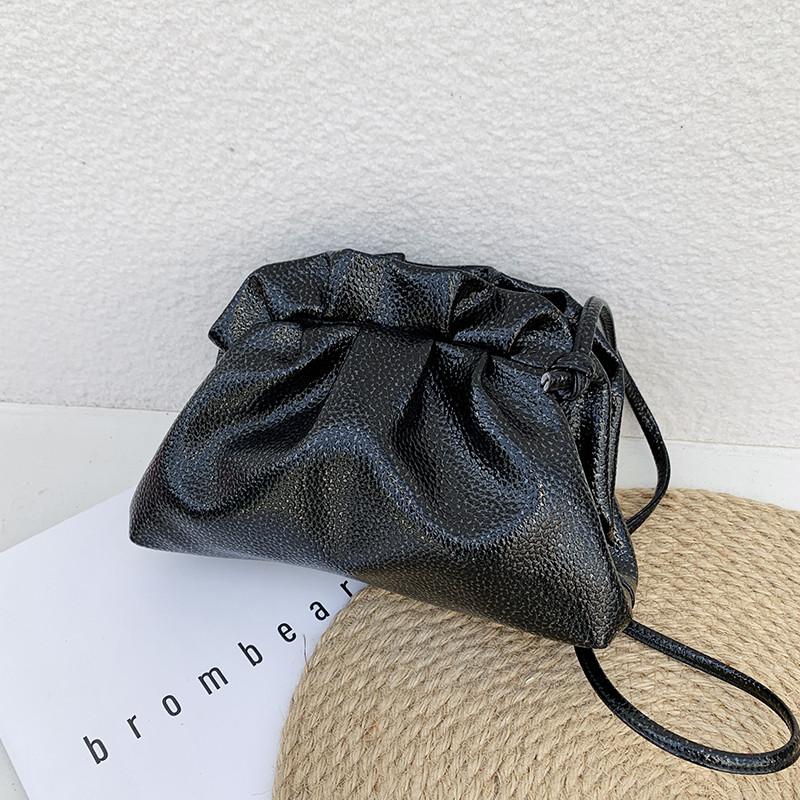Небольшая роскошная вечерняя сумка Bagen s Leather Silver Cloud Bag Женская золотая сумка через плечо Женская праздничная сумка-клатч Женские сумки чёрный Fashion Glasses M
