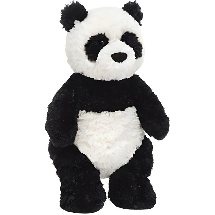 JELLYCAT Животные джунглей Монтгомери Панда Компаньон и кукла для комфорта Плюшевая игрушка Высота 36 см white