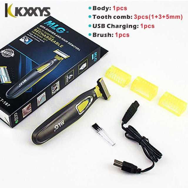 Гибридный электрический триммер с одним лезвием, бритва, USB аккумуляторная водонепроницаемая машинка для ухода за бородой, волосы на теле для мужчин и женщин black xin lianlian