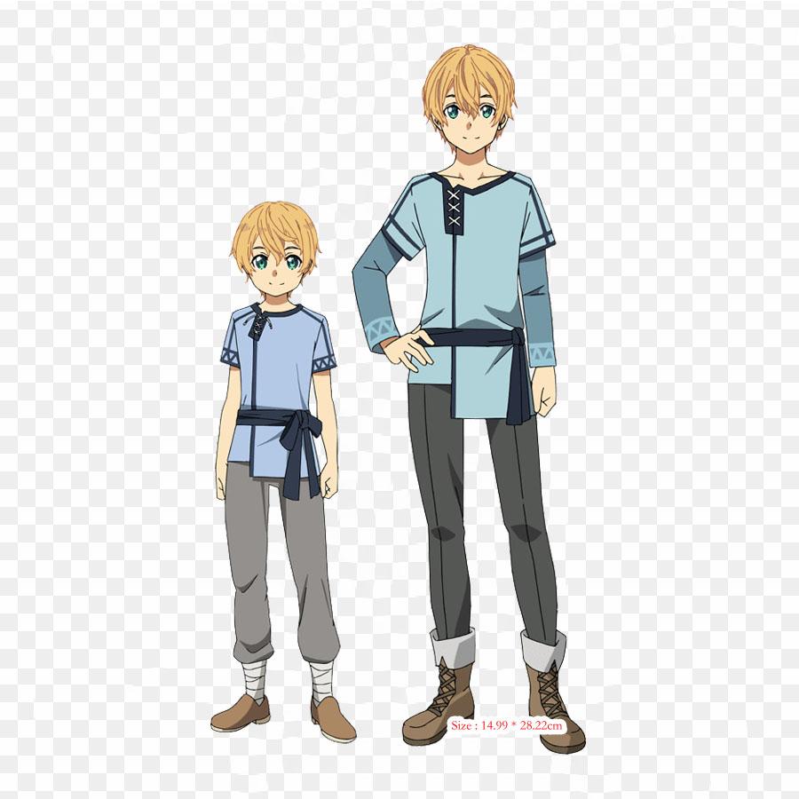 Eugeo Child Kirito Sword Art Online Alicization - Сезон 3 Железные нашивки для одежды Аппликации Наклейки на одежду Термочувствительная индивидуальная нашивка gray Cloth Crown