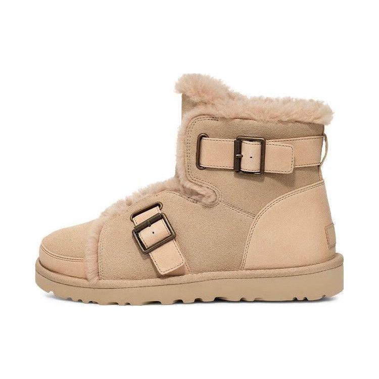 UGG Удобные Модные Универсальные Низкие Снегоступы Женские Сапоги Коричневые 1119431-SWD 36 beige