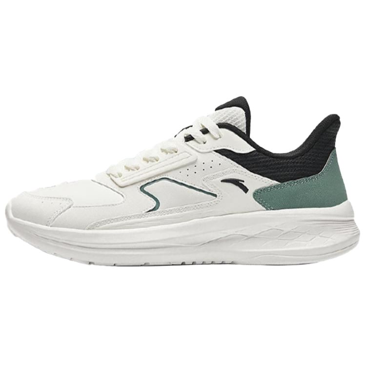 Anta Flow Wind Удобные модные амортизирующие нескользящие износостойкие низкие повседневные кроссовки для бега для мужчин белые зеленые черные 912435512-6 44 white