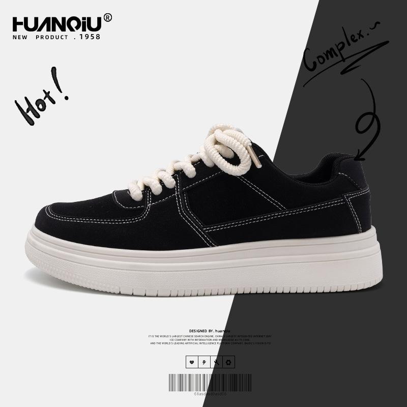 Мужские кроссовки Global black board shoes ZHQ-ZL8950, весенняя новинка, на толстой подошве, легкие, универсальные, повседневные, спортивные туфли для мужчин 39 чёрный Stride Haven