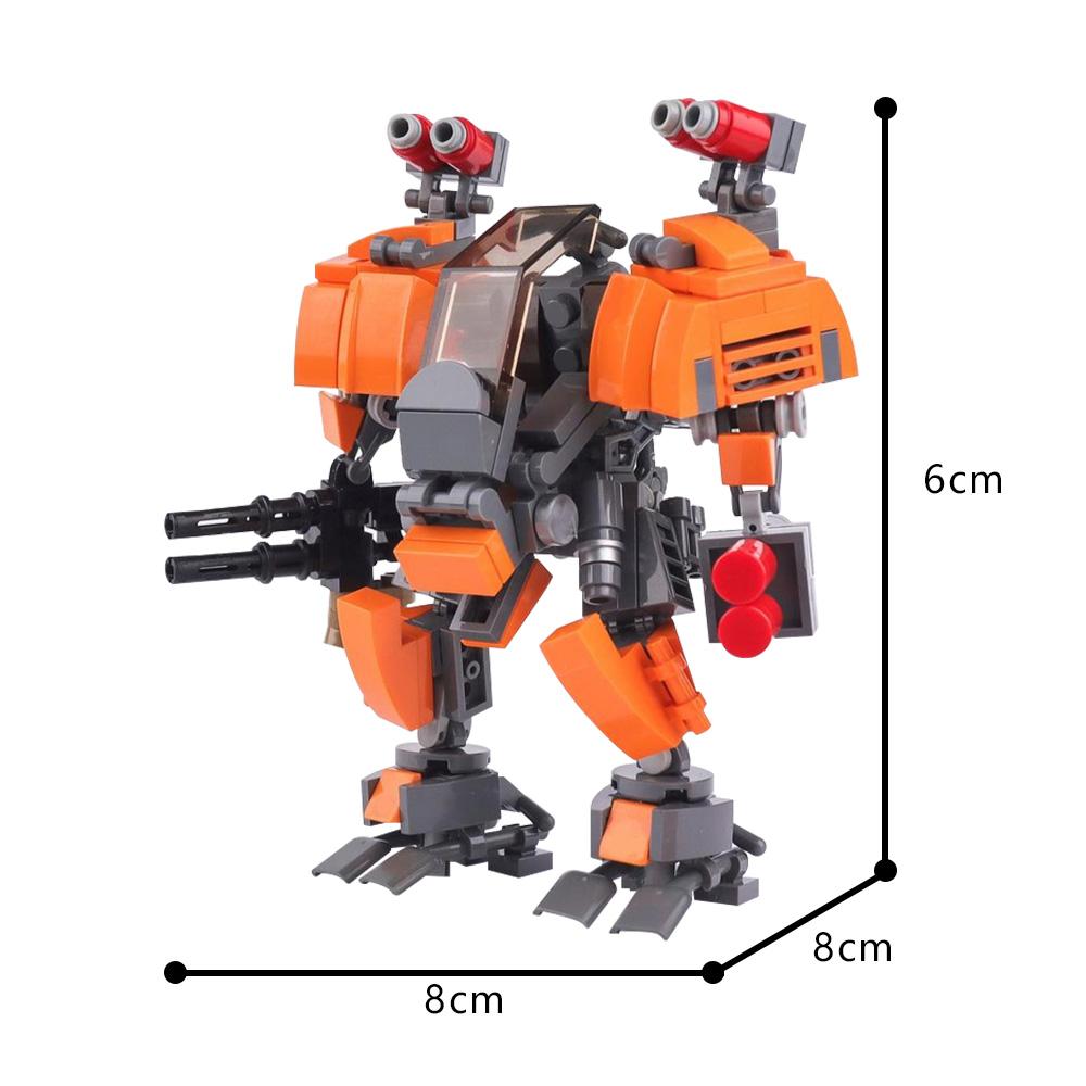 MOC Механический Аплинкер Модифицированный Робот Модель Строительные Блоки DIY Креативный Дизайн Боевая Активность Меха-Робот Сборка Кубики Игрушка Подарок PDF Instructions gray Binchi Outdoor Equipment