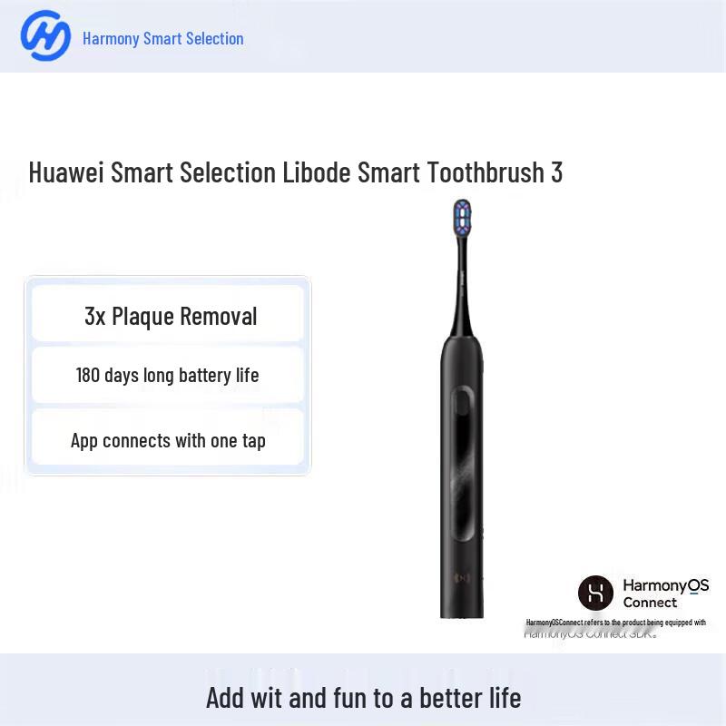 HUAWEI Lebooo HarmonyOS Умная звуковая электрическая зубная щетка 3, китайская вилка (адаптер в комплекте) gray