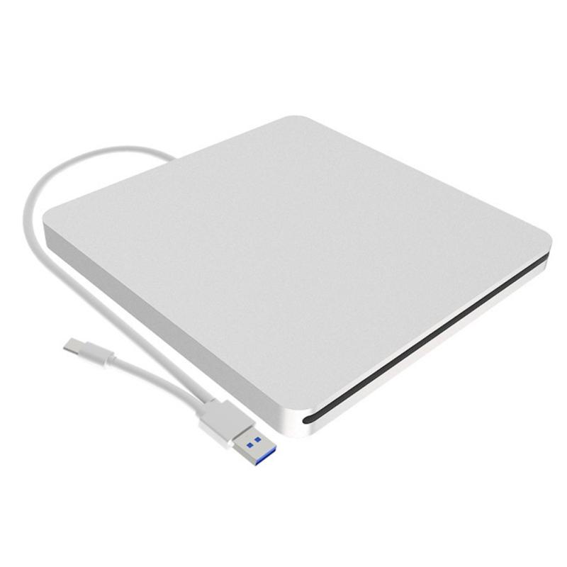 Usb3.0 Type-c Внешний DVD-привод со щелевой загрузкой, записывающее устройство для чтения и записи для настольного ноутбука серебряный Underwear heaven