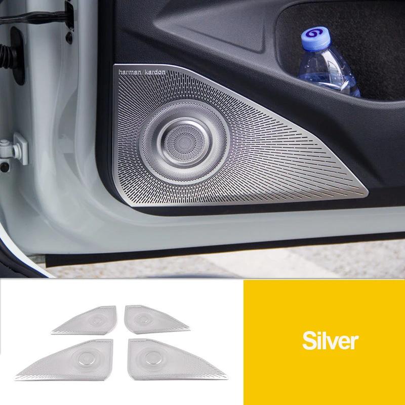 Car styling Door Speaker Audio Trim Cover For Volkswagen VW Golf 8 MK8 -  Loudspeaker Player Sticker Accessories серебряный youraut03