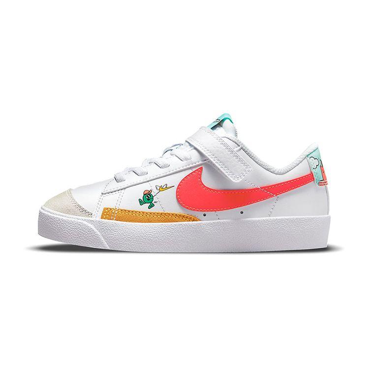 Детские кроссовки Nike Blazer Low 77 BP Creative Adventures White Game-Royal Black DJ5203-164 35 white