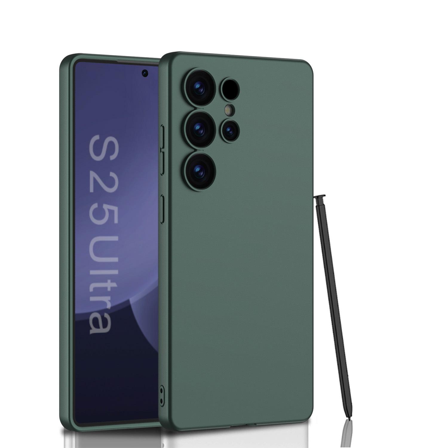 Подходит для Samsung S25 S25ultra Чехол для мобильного телефона Ультратонкий Чехол с мягким покрытием, имитирующим кожу S25plus Полный охват Защитный чехол от падений SM-S25Ultra blue YTO phone case
